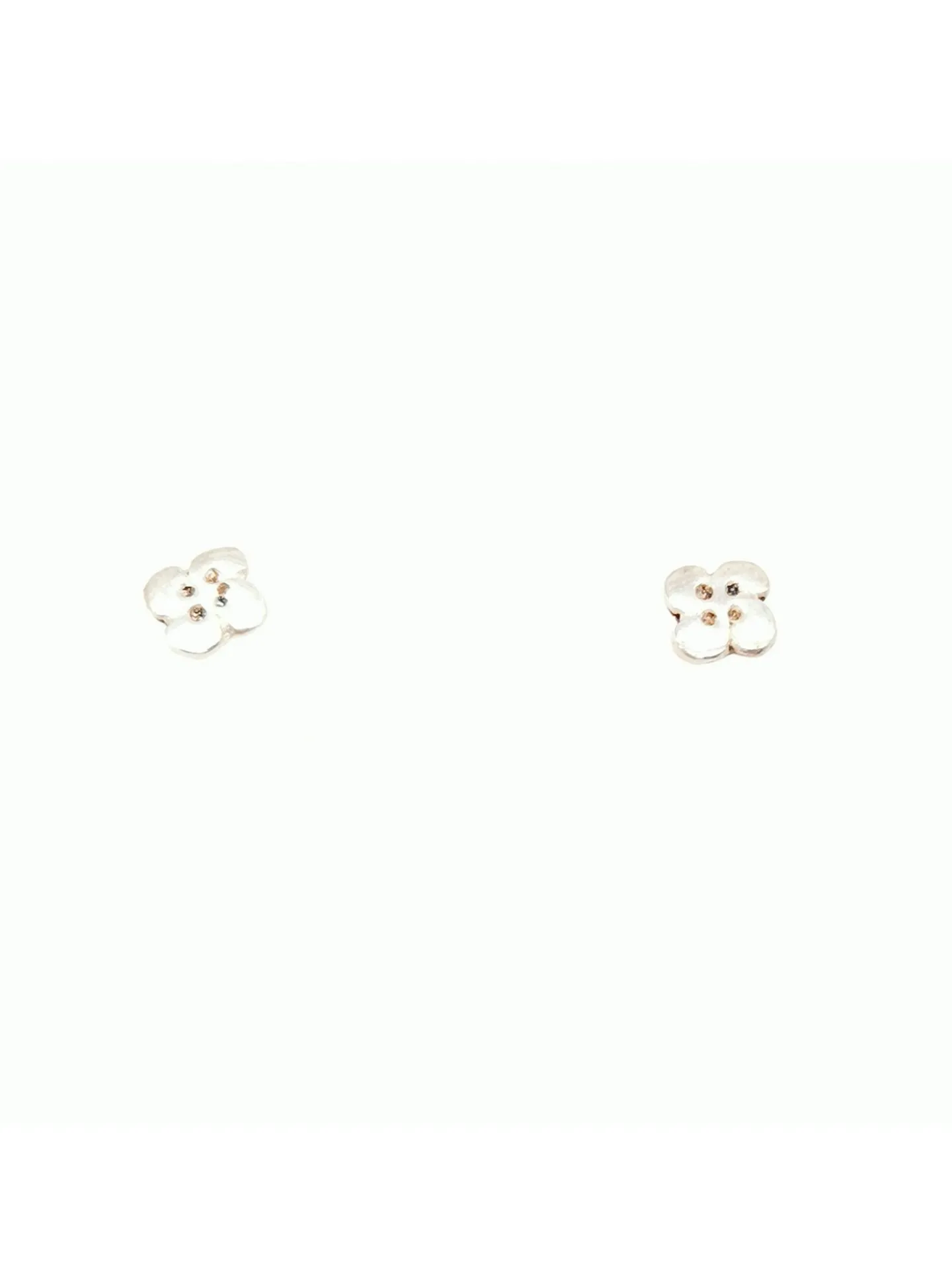 Boucles d'oreilles croix basque argent plates 6mm