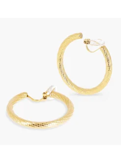 Boucles d'oreilles créoles Zag Bijoux Cathy_x005f_x000D_acier doré 40mm