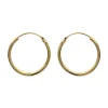 Boucles d'oreilles créoles plaqué or 25 mm