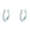 Boucles d'oreilles créoles Agatha Austral argent