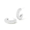 Boucles d'oreilles créoles PdPaola King argent