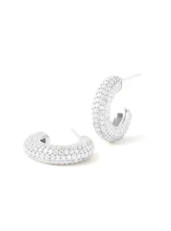 Boucles d'oreilles créoles PdPaola King argent