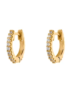 Boucles d'oreilles créoles Agatha Austral dorées