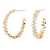 Boucles d'oreilles créoles PDPaola Crown dorées