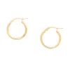 Boucles d'oreilles créoles or jaune 18 carats 12 mm