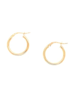 Boucles d'oreilles créoles or jaune 18 carats 12 mm