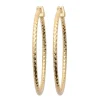 Boucles d'oreilles Créoles Brillaxis ciselées 30 mm