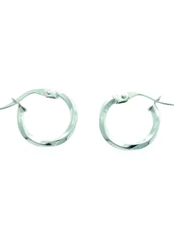 Boucles d'oreilles créoles torsadées or 9 carats_x005f_x000D_10 mm