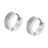 Boucles d'oreilles créoles homme Lotus Style