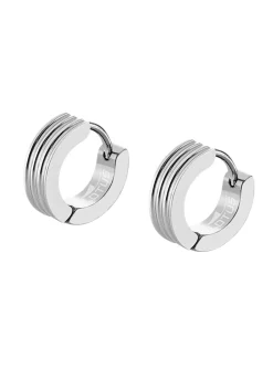 Boucles d'oreilles créoles homme Lotus Style