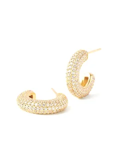 Boucles d'oreilles créoles PDPaola King dorées