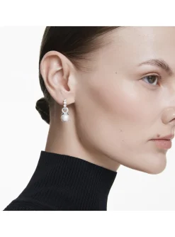 Boucles d'oreilles créoles Matrix Pearl