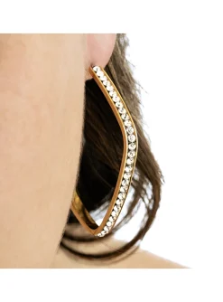 Boucles d'oreilles créoles carrées Lotus Style