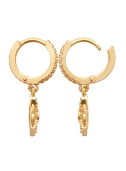 Boucles d'oreilles créoles Brillaxis étoile