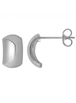 Boucles d'oreilles demi-créole or 18 carats
