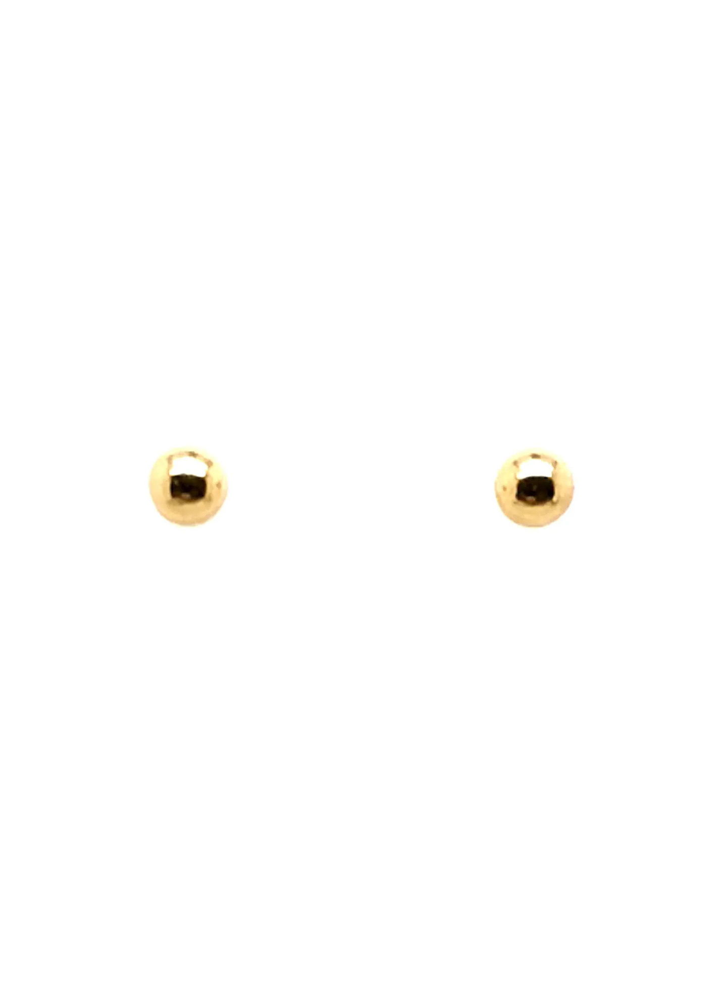 Boucles d'oreilles en or 18 carats boule 3mm