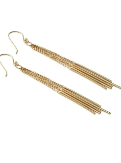 Boucles d'oreilles fines Brillaxis plaqué or