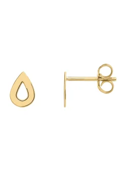 Boucles d'oreilles goutte ajourée or jaune