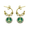 Boucles d'oreilles Hipanema Hayley green