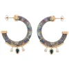 Boucles d'oreilles Hipanema Flavia blue