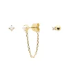 Boucles d'oreilles Kit PDPaola Charlie plaqué or_x005f_x000D_Collection ULTRA BASICS