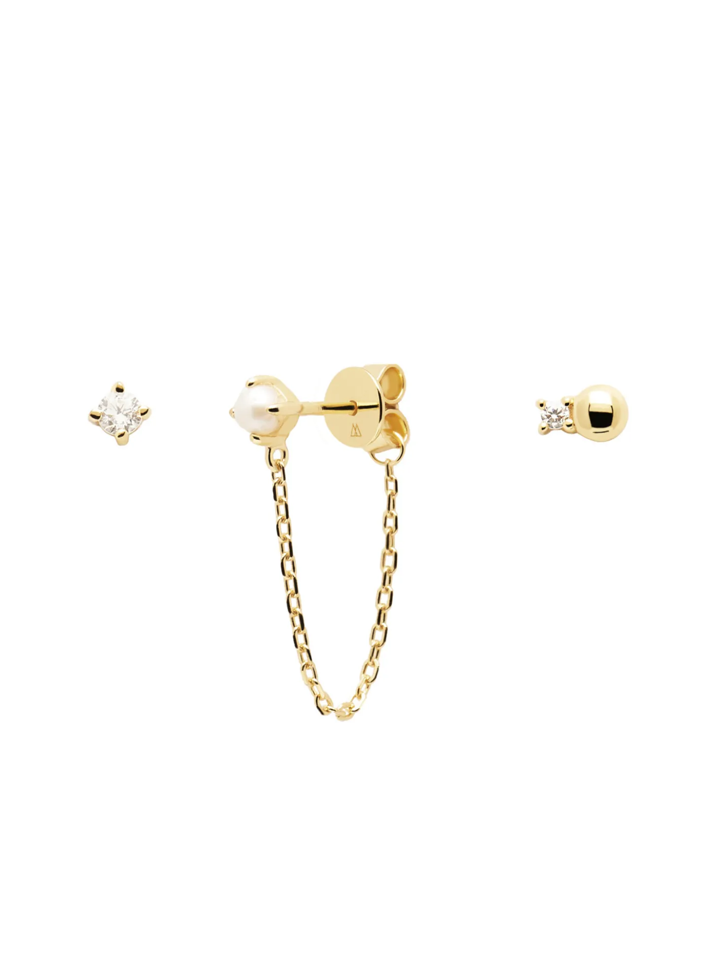 Boucles d'oreilles Kit PDPaola Charlie plaqué or_x005f_x000D_Collection ULTRA BASICS
