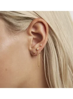 Boucles d'oreilles Kit PDPaola Charlie plaqué or_x005f_x000D_Collection ULTRA BASICS