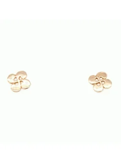 Boucles d'oreilles Lauburu or jaune 18 carats 8 mm