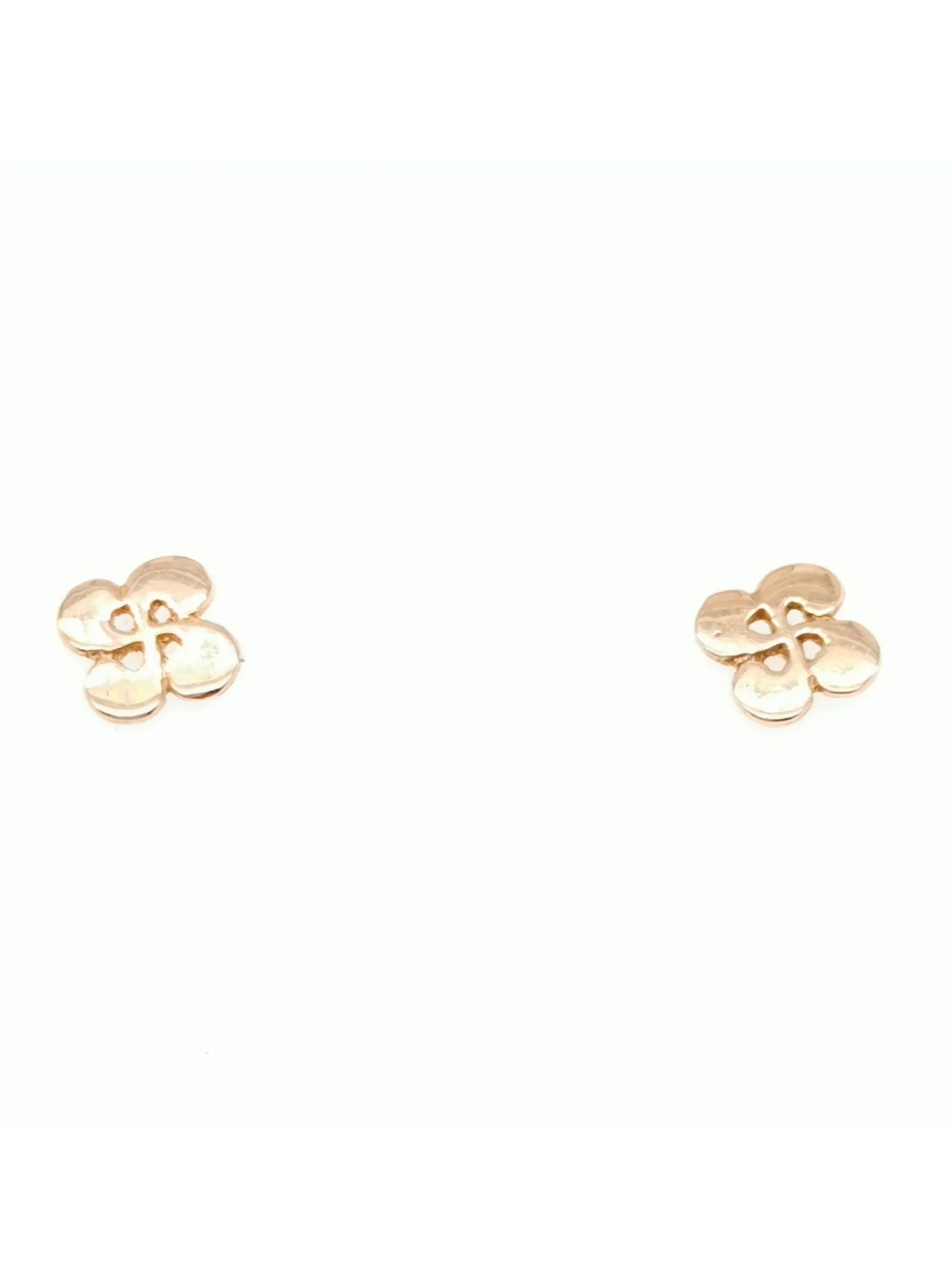 Boucles d'oreilles Lauburu or jaune 18 carats 8 mm