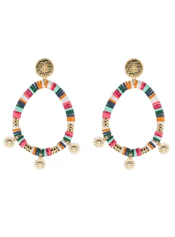 Boucles d'oreilles Les Cadettes Baya multicolores