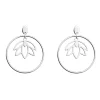 Boucles d'oreilles Les Georgettes Lotus argentées20mm