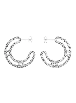 Boucles d'oreilles Les Georgettes Ecailles Argenté