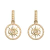 Boucles d'oreilles Les Georgettes Oeil dorées 16mm_x005f_x000D_Collection Les Précieuses