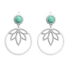Boucles d'oreilles Les Georgettes Lotus Perle_x005f_x000D_Collection Les Cadettes