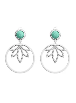 Boucles d'oreilles Les Georgettes Lotus Perle_x005f_x000D_Collection Les Cadettes