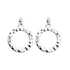 Boucles d'oreilles Les Georgettes Pure martelé 16mm_x005f_x000D_argenté