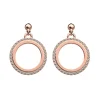 Boucles d'oreilles Les Georgettes Pure dorée_x005f_x000D_rose 16mm collection Les Précieuses