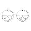 Boucles d'oreilles Les Georgettes Gourmandise 30mm_x005f_x000D_Collection Les Précieuses argentées