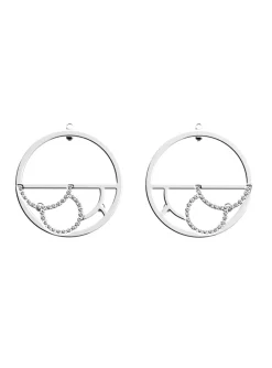 Boucles d'oreilles Les Georgettes Gourmandise 30mm_x005f_x000D_Collection Les Précieuses argentées