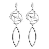 Boucles d'oreilles Les Georgettes Arbre de vie_x005f_x000D_argentées 16 mm Collection Les Précieuses