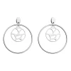 Boucles d'oreilles Les Georgettes Girafe argentées_x005f_x000D_16/32mm