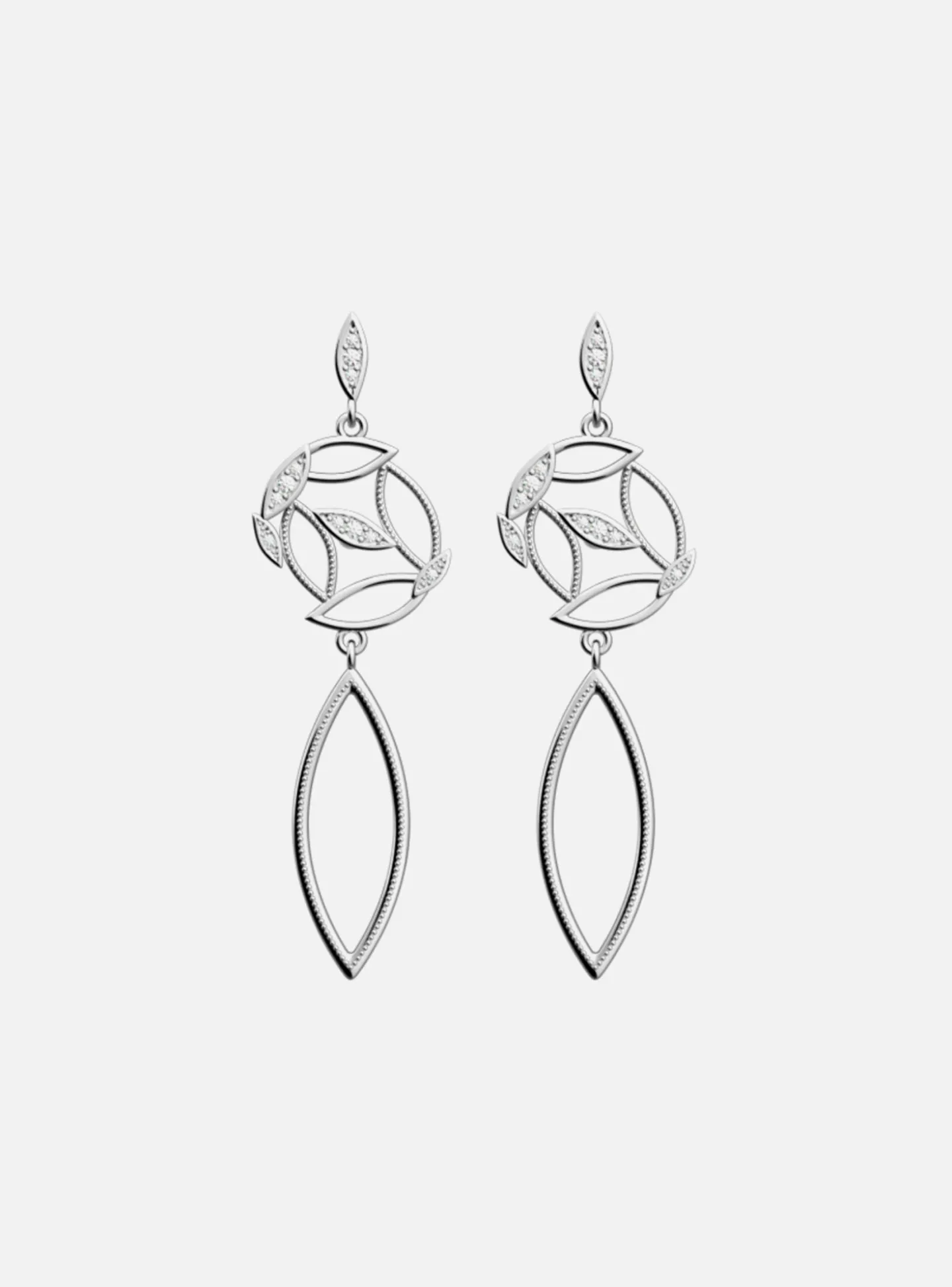 Boucles d'oreilles Les Georgettes Arbre de vie_x005f_x000D_argentées 16 mm Collection Les Précieuses