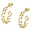 Boucles d'oreilles Lotus argent doré