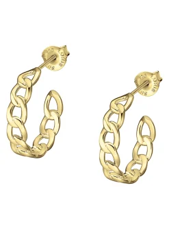 Boucles d'oreilles Lotus argent doré
