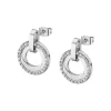 Boucles d'oreilles Lotus Style collection Bliss_x005f_x000D_acier et strass