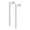 Boucles d'oreilles Lotus Silver pendantes oxydes