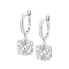 Boucles d'oreilles Lotus Silver oxyde blanc