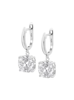 Boucles d'oreilles Lotus Silver oxyde blanc