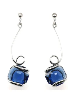 Boucles d'oreilles Marazzini Octagon Dark blue