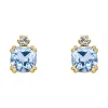 Boucles d'oreilles or 9 carats topaze Blue London